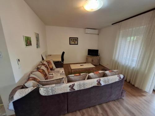 a living room with a couch and a table at Apartment Kale in Novi Sad