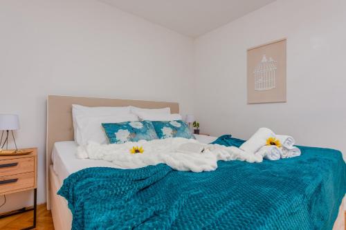 Ένα ή περισσότερα κρεβάτια σε δωμάτιο στο Villa Ivana holiday home