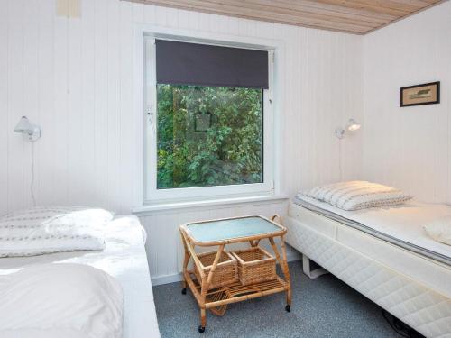 Ένα ή περισσότερα κρεβάτια σε δωμάτιο στο 6 person holiday home in Tarm-By Traum