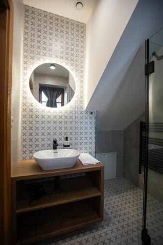 Koupelna v ubytování Apartmány Lúčny Raj