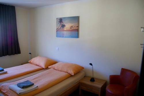 Katil atau katil-katil dalam bilik di Hotel Stille