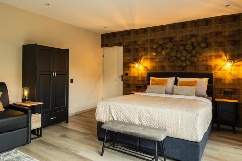 Postel nebo postele na pokoji v ubytování B&B om de hoek