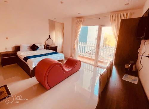 Cama o camas de una habitación en Nice Hotel Buôn Ma Thuột