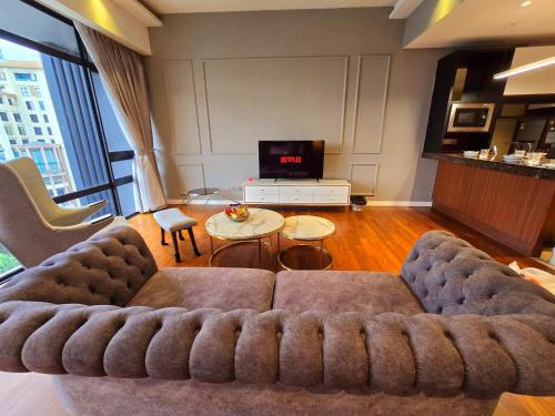 Χώρος καθιστικού στο Anggun Residence near KLCC Serviced Suite
