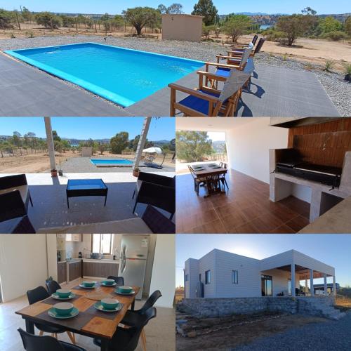 Bazén v ubytování Hermosa casa en lago rapel nebo v jeho okolí