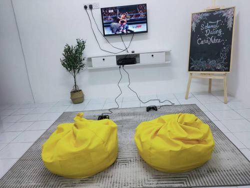 Μια τηλεόραση ή/και κέντρο ψυχαγωγίας στο CASA AIRA Cozy & Comfy Home