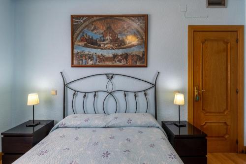 Postel nebo postele na pokoji v ubytování Casa Rural Kalfonso