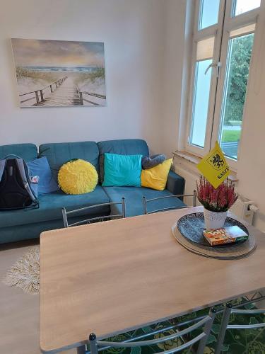 Ruang duduk di Apartament Meluzyna
