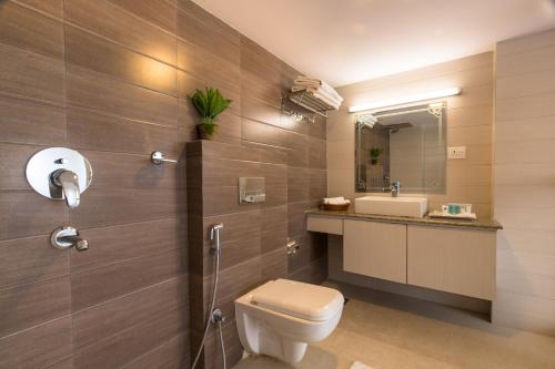 Koupelna v ubytování Devo Boutique Hotel