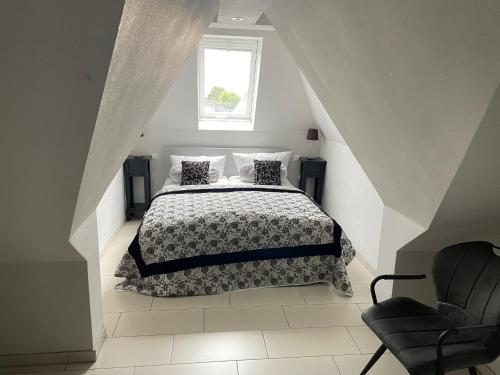 Postel nebo postele na pokoji v ubytování Ferienwohnung Hafenstrasse