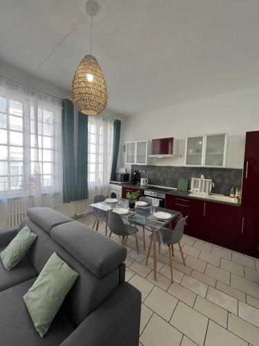 Kuchyň nebo kuchyňský kout v ubytování L'Oasis Arrageoise 45m2 4 personnes hyper centre