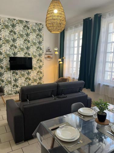 Posezení v ubytování L'Oasis Arrageoise 45m2 4 personnes hyper centre