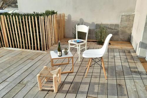 L'idéale, 500m du port de Kerity, 3 chb, 6 personnes