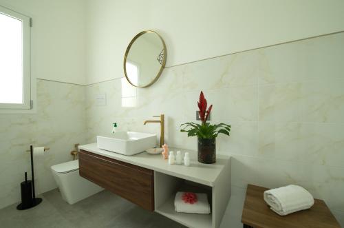 Et badeværelse på Villa Lux
