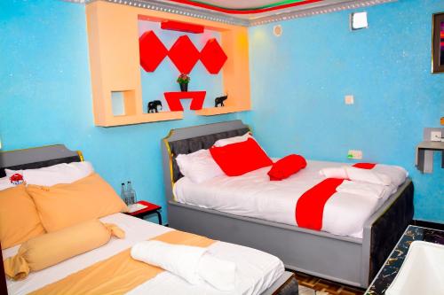 Кровать или кровати в номере Texas Deluxe B&B