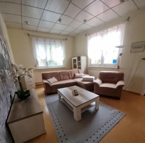 Χώρος καθιστικού στο Ferienhaus Koehler