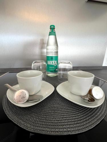 Nápoje v ubytování WD Living Wooden Black and White inkl Parkplatz