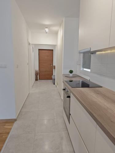 Η κουζίνα ή μικρή κουζίνα στο ZARA Apartman