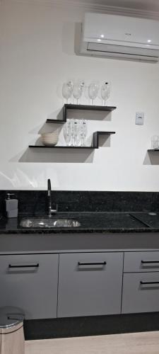 Η κουζίνα ή μικρή κουζίνα στο Loft Moderno Goēde