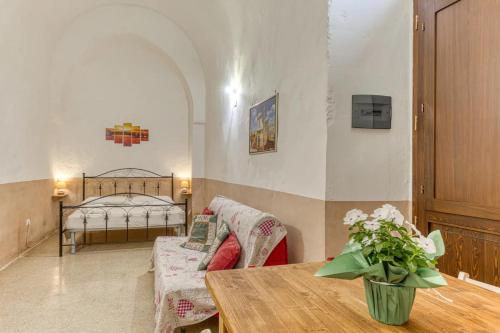 A seating area at La Corte dei Mille