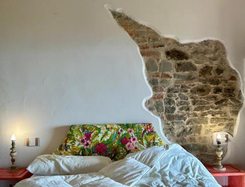 Cama o camas de una habitación en Borgo La Capraia