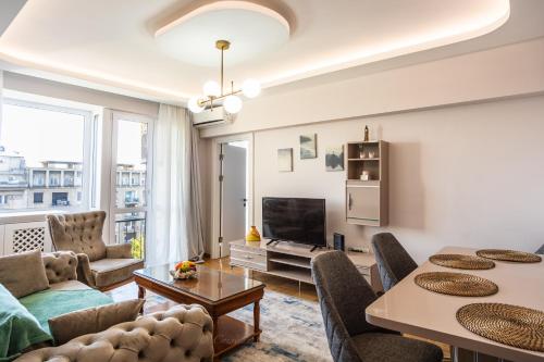 Μια τηλεόραση ή/και κέντρο ψυχαγωγίας στο Central Accommodation on Magheru Boulevard