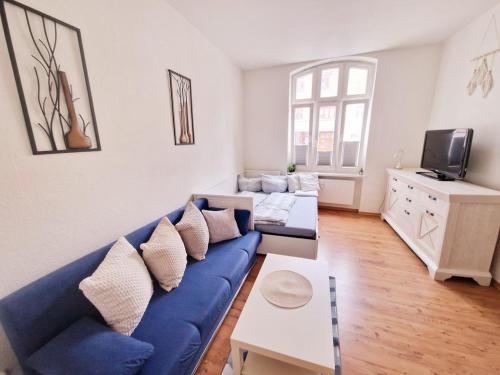 Χώρος καθιστικού στο Urlaub in Hafennähe der Hansestadt Wismar (k)