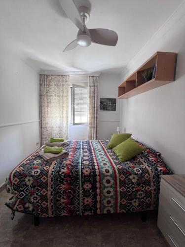 Ένα ή περισσότερα κρεβάτια σε δωμάτιο στο Beautiful Beach Apartment