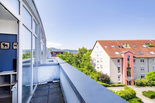 Balkoni atau teres di StayInn Hostel und Gästehaus