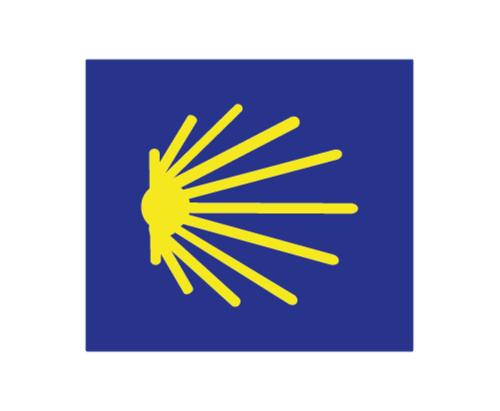 an illustration of a lightning bolt in a blue square at A Cabana I in Porriño