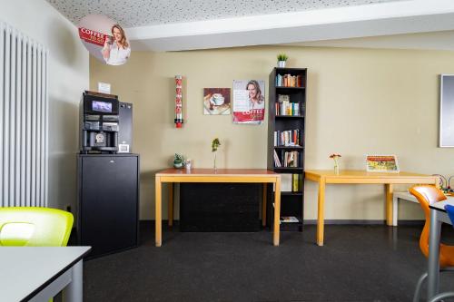 Dapur atau dapur kecil di StayInn Hostel und Gästehaus