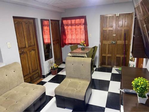 Ruang duduk di casa bien