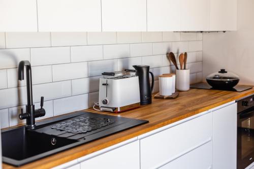 Una cocina o cocineta en The calopes suites
