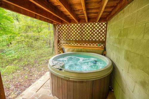 a large jacuzzi tub in a building at Chickasaw in Logan
