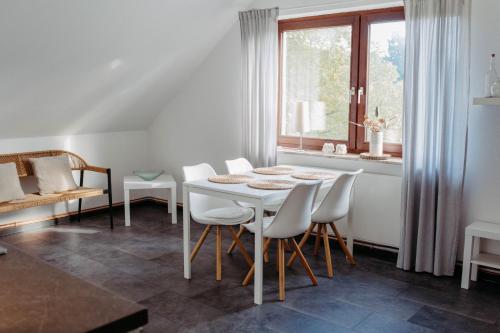 Posezení v ubytování Ferienwohnung Skandi