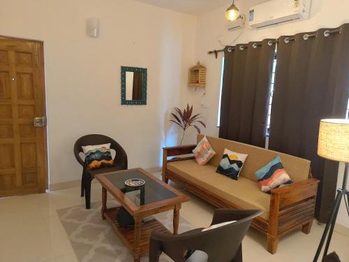 Area soggiorno di Goan Hideaway Uno