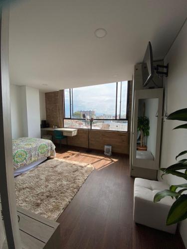 Postel nebo postele na pokoji v ubytování Tu lugar perfecto 80