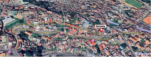 Nespecifikovaný výhled na destinaci Antananarivo nebo výhled na město při pohledu z penzionu