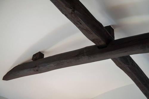 a wooden beam on top of a ceiling at Captain's House, explore the crustal movement every thousand years in Kuroshima
