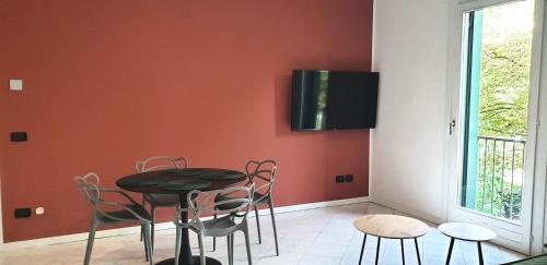 TV a/nebo společenská místnost v ubytování Venice & Treviso - Design apartments