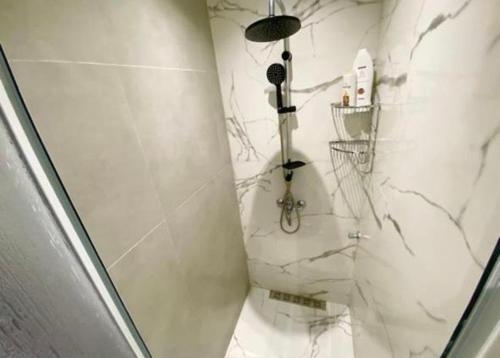 a shower in a bathroom with a shower at Appartement Centre ville Tanger in Tangier