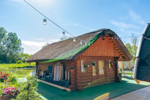 a model of a house with a roof at Nad Rozlewiskiem Rzeszów in Rzeszów