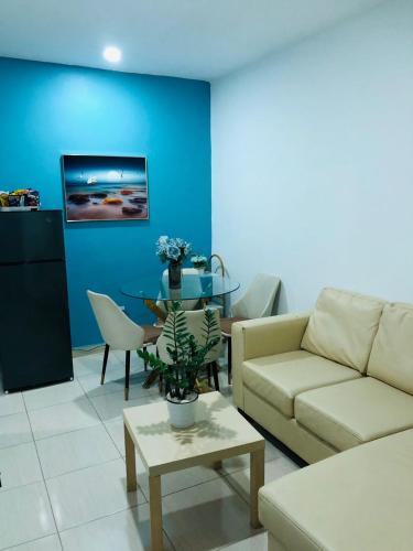 Χώρος καθιστικού στο Apartamento Acogedor