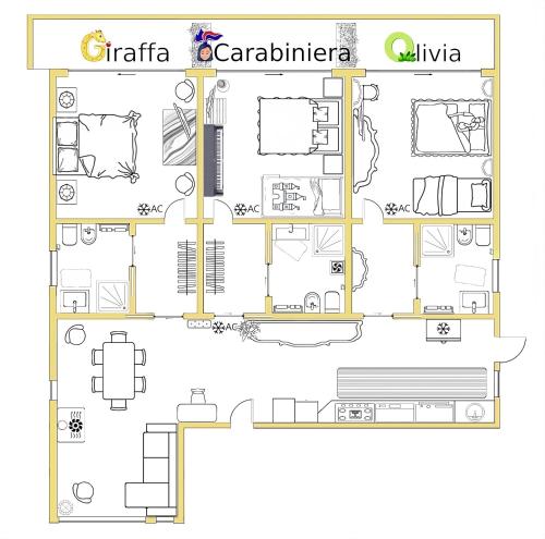 a floor plan of a building at Domus Petrae - Ripatransone in Ripatransone