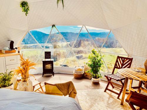 Glamping Hohe Wand - Kuppelzelt "Panoramablick" mit Sternenfenster