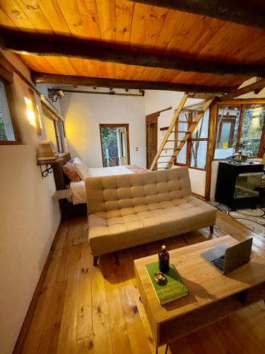 Posezení v ubytování Hospedaje La Tierrita Villa de Leyva
