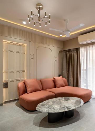 Χώρος καθιστικού στο Orbit Serviced Apartments