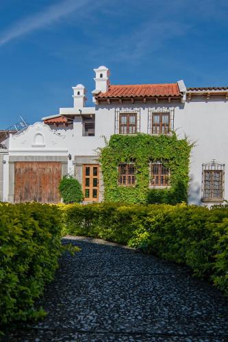 a house with ivy growing on the side of it at Preciosa casa, Antigua Guatemala in Antigua Guatemala