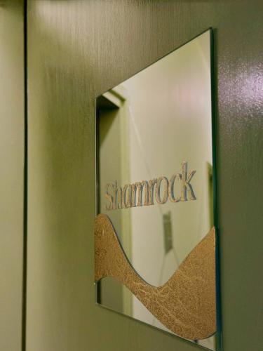 a door with a mirror with a shoe on it at The Rosemary Stay in Hull