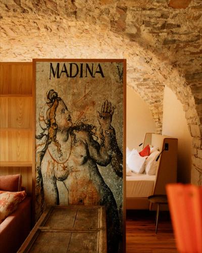 Area soggiorno di Langenmantel Historic Suites